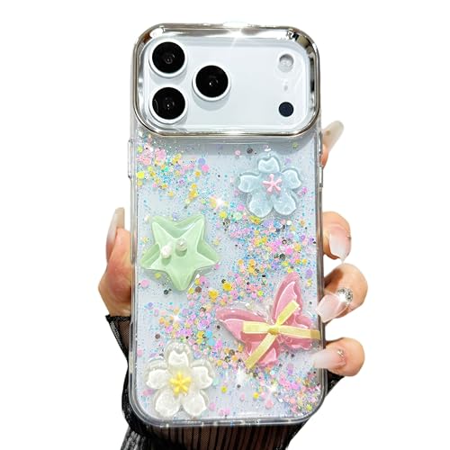 CrazyLemon �K�� iPhone 15 Pro �P�[�X �N���A ���킢�� ������� 3D �Ԃт� �� �� �L���L�� �X�p���R�[�� �f�U�C�� �A�C�t�H��15�v�� �p�� �X�}�z�P�[�X ���^ �y�� ���� PC + TPU �ϏՌ� ���h�~ �ی�J�o�[ ���f