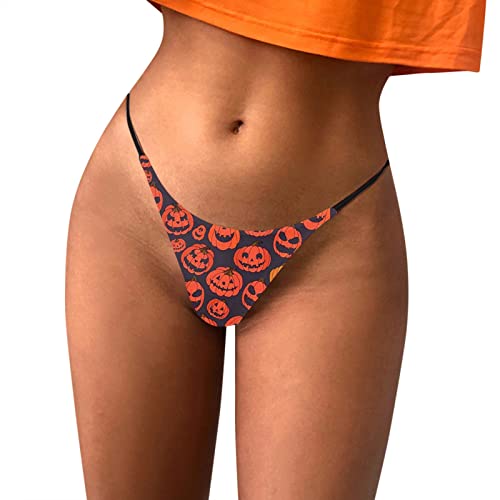 Womens Halloween Underwear G String Breathable No Show Bikini Underwear - image 1