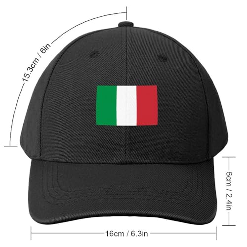 Boys Girls Italy Flag Baseball Cap, Adjustable Snapback Sun Protection Trucker Hats Outdoor Travel2
