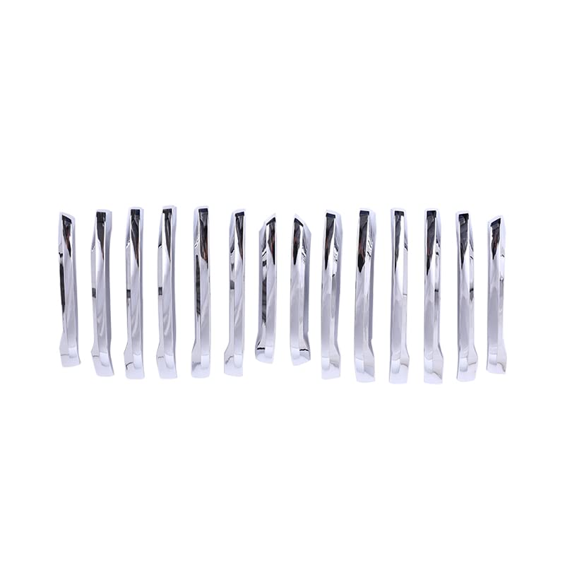 Tiras para rejilla delantera cromada de ABS plata para X1 F48, accesorios de alta calidad 7