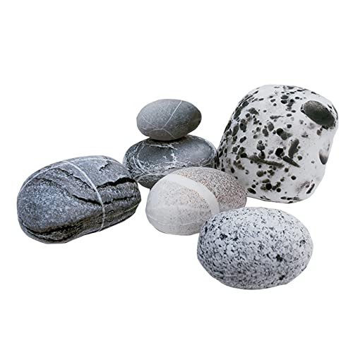 Wadser 3D Stone Throw Pillows 6-Pack Plush Floor Cushions