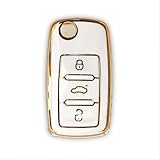 Facile d'utilisation : Cette coque de protection pour clé de voiture est fabriquée en TPU de qualité supérieure, doux, ultra-mince et durable. Les boutons sont faciles à enfoncer, et l'installation est simple.