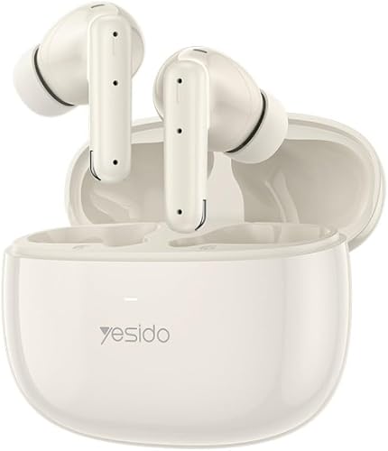Yesido JB28 Dual Noise Reduction Wireless Earphones, White