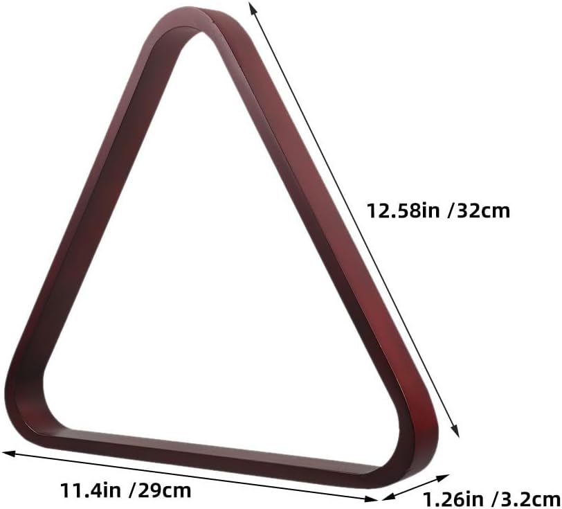 TOYANDONA 2pcs Billiards Rack: Pool Triangle Rack - Wooden Ball Holder for Billiard Tables - Wood 9-Ball Triangle Holder - Pool Table Accessories