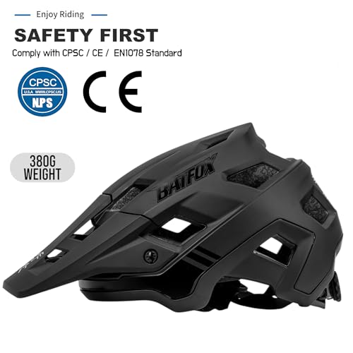 BATFOX Bike Helmet,Mountain Bike Helmet Helmets for Men