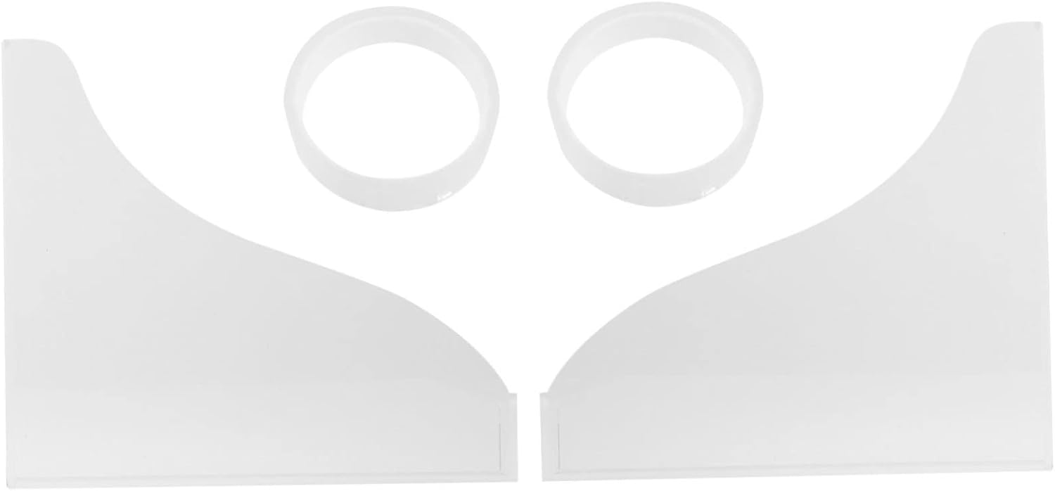 2pcs Acrylic Bathtub Splash Guard Stopping Water Splashes Bath Tub Shower Protection High Transparency Easy to Install