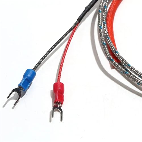 Sensor de temperatura tipo K con abrazadera ajustable de 21-44mm y cable de 2M 6