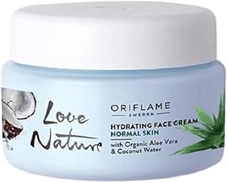 LOVE NATURE Hydrating Face Cream with Organic Aloe Vera & Coconut Water 50ml