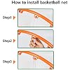 Basketball net 12 Loops Replacement Thicker Ropes Weaved All Weather Bright Coloured Endurable Environment Friendly Polypropylene