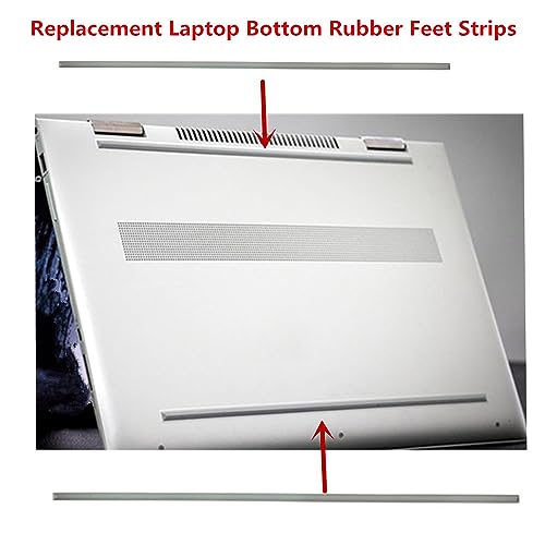 image for Laptop Bottom Rubber Feet Strips Replacement for HP Envy X360 15-DS,15
