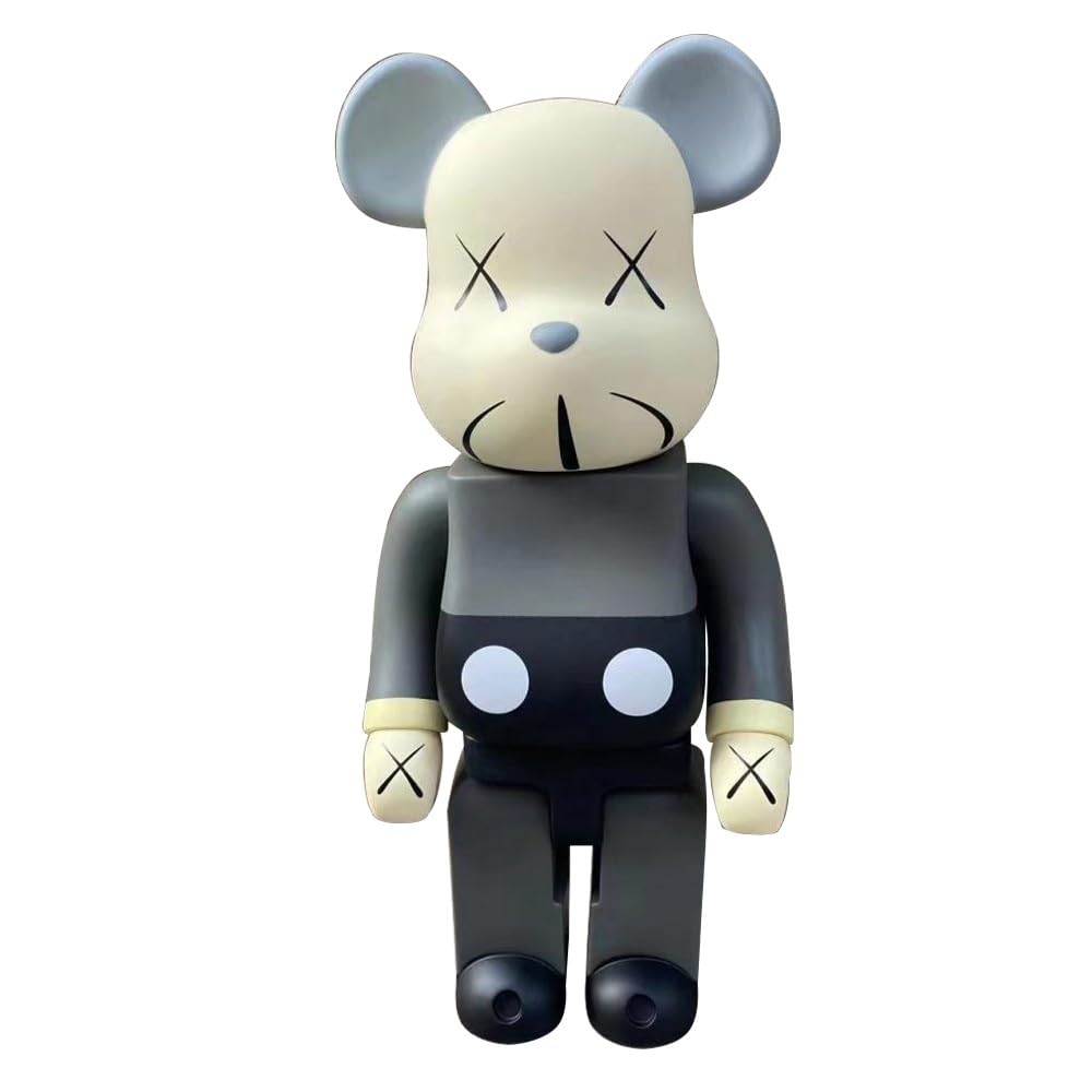 MKOLKGNE 70cm/27.6in Bearbrick 1000% Violent Bear Building Blocks Bear Accessories Gift Home Decoration,Handmade Toy