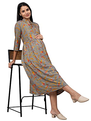 Image of AV2 Women's Rayon Relaxed Fit A Line Maternity Wear
