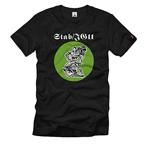 Écusson Stab JG11 militaire Allemagne de l'armée Bundeswehr Noir XXXL aux finitions premium