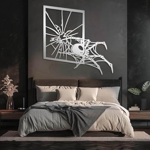 Metal Spider Wall Decor, Metal Spider Web Wall Art, Tarantula Wal...