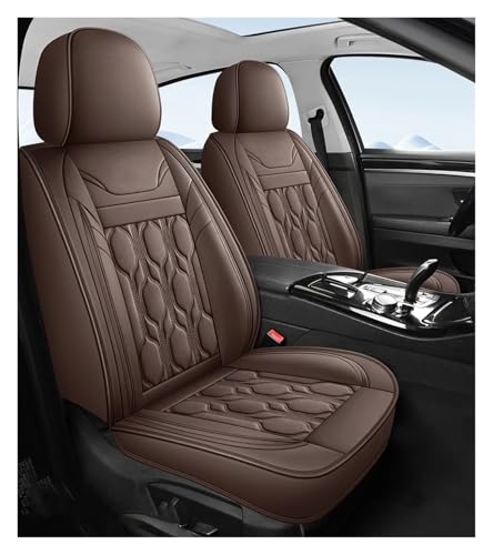 Couvre Sieges Housses Siège Voiture Cuir PU Impérméable Marron