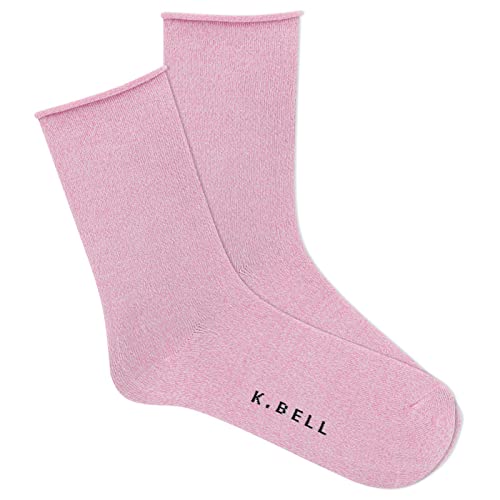 K. Bell Women's Soft & Dreamy Marl Relax, Dusty Rose, Women's Shoe 9-11, 1 Pair