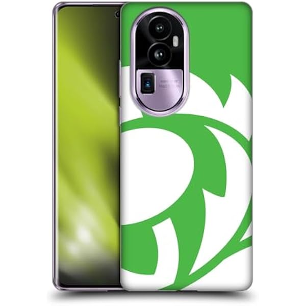 Head Case Designs Oficjalnie Licencjonowany Scotland Rugby Trawa Zielona Ostropest ponadgabarytowy Soft Gel Case Etui Kompatybilny z Oppo Reno10 Pro+