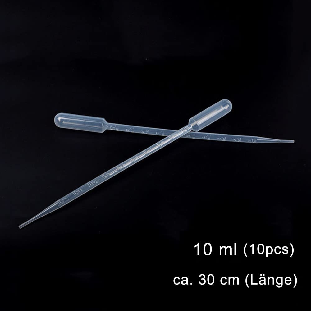 60 Stück 3ml/10ml Transferpipetten, Messpipette Wiederverwendbar Pipetten Einwegpipetten Durchscheinende Pipetten Dropper Kunststoff für Ätherische Öle, Wissenschaftliche Labors Acrylfarben.