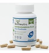 Ashwagandha with Zinc Picolinate Capsule. High Strength 300mg Ashwagandha Root Extract with 15mg ...