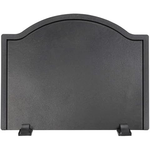 Permade Firebacks for Fireplace-Iron Fireback with Feet, Fireplace Heat Reflector, Fireplace Back Plates, Heat-Resistant Material with Minimalist Look for Wall Protection (22.5inch) Cover