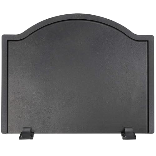 Permade Firebacks for Fireplace-Iron Fireback with Feet, Fireplace Heat Reflector, Fireplace Back Plates, Heat-Resistant Material with Minimalist Look for Wall Protection (22.5inch) by Permade - Used condition - US$92.42