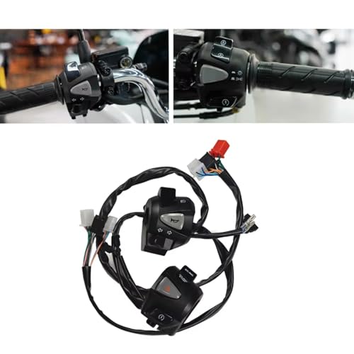 Commutateurs bouton clignotant moto 22mm commande 4-en-1 - 5