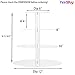 YestBuy 4 Tier Round Acrylic Cupcake Stand with Base, Premium Cupcake Holder, Acrylic Cupcake Tower Display Cady Bar Party Décor – Display for Pastry (4