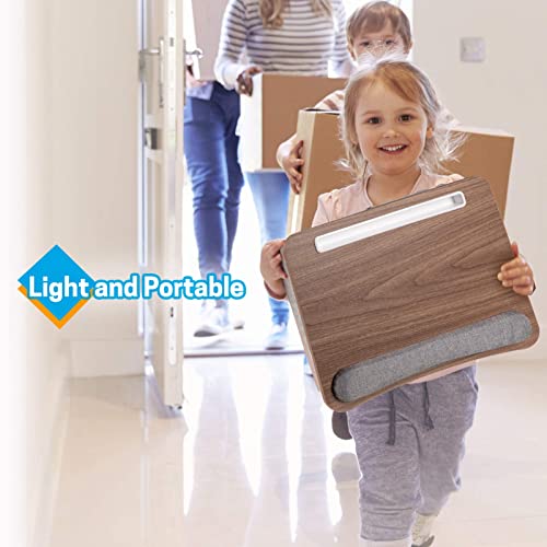 Loryergo Lap Desk, Lap Desk For Laptop, Fits Up To 15.6", Lap Stand For Bed & Couch, Laptop Lap Desk With Cushion, W/ Wrist Pad & Media Slot, For Adult & Kid -Leld12 #TOP5