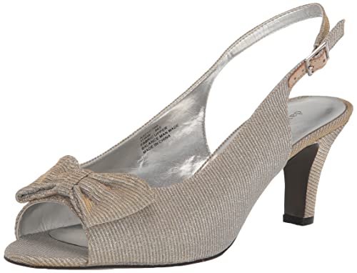 David Tate Womens Spirit Glitter Slingback Heels