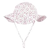 Hudson Baby Gorro de protección solar para bebé niña - rosa - 0-6 meses