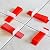 FUNSUEI 600 PCS Tile Leveling Wedges, Reusable Wedges, DIY Leveling System Wedges for Tile and Stone Installation, Fits 1/8, 1/16, 1/32 Inch Spacers, Red