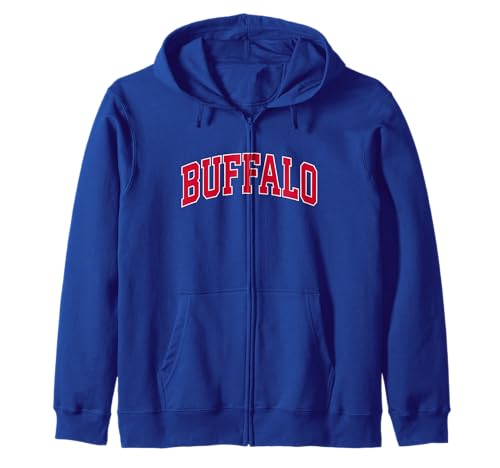 Buffalo - Throwback Design Print - Classic Zip Hoodie