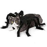 Paquete - 1 * Disfraz de Halloween Arañas Mascotas para perros / gatos. Hay 2 tamaños de S, M para elegir. Si tu mascota tiene entre dos tamaños, te recomendamos que elijas un tamaño mayor.