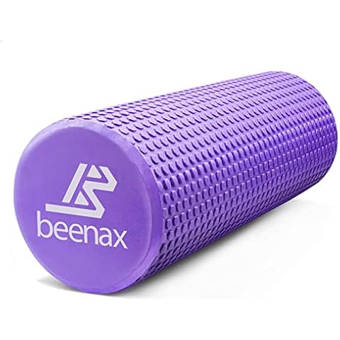 Beenax Foam Roller 45cm - Lightweight Muscle Roller for Fitness, Pilates, Yoga, Physio, Trigger Point, Deep Tissue, Joint Massage, Pain Relief - Designed to Relieve Stress and Relax Tight Muscles Cover