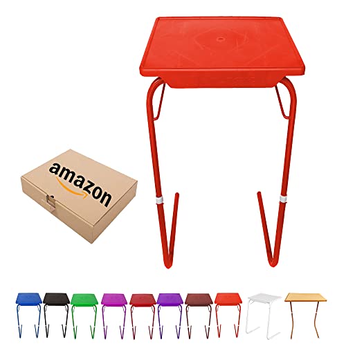 Image of TAVASYA Adjustable Table Mate Laptop Table Kids Table Study Table Utility Table Multi Purpose Table Orange Color TYTM7