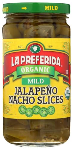La Preferida Organic Jalapeno Nacho Slices, Mild, 11.5 oz (Pack of 3)