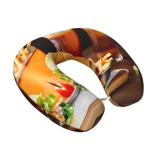 Almohada de espuma viscoelástica para cuello de viaje miniatura 2