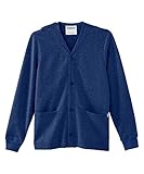 Men’s Open-Back Adaptive Soft Fleece Cardigan - Navy XL