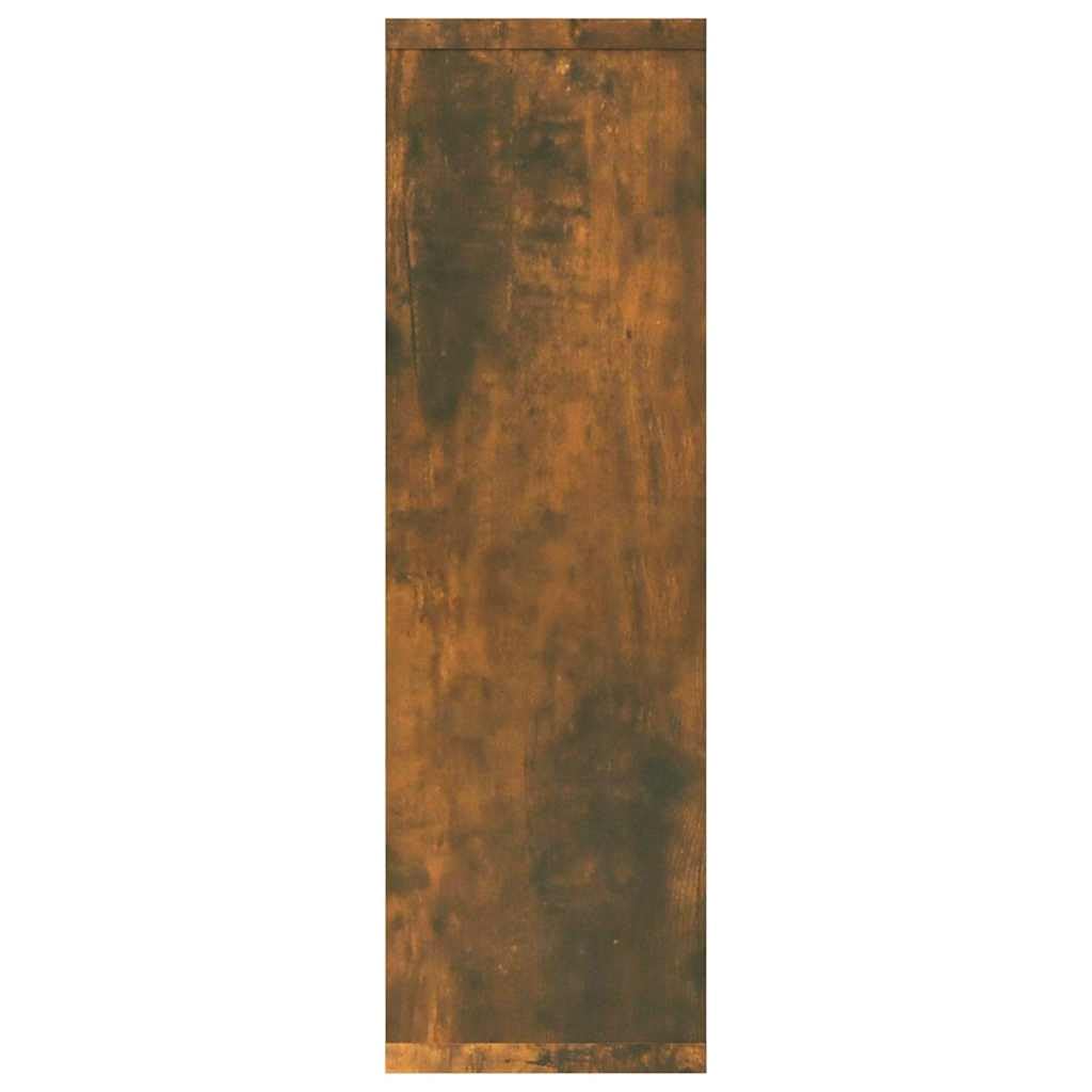 Générique Regał ścienny Dąb wędzony 85 x 16 x 52,5 cm z drewna inżynieryjnego, dekoracyjna półka ścienna z 8 przegródkami do przechowywania książek, czasopism i DVD, praktyczny design montowany na