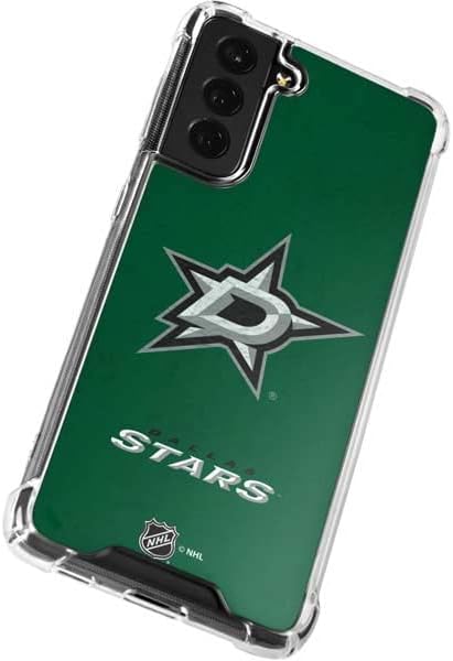 Skinit Clear Phone Case Compatible with Galaxy S22 Plus - Officially Licensed NHL Dallas Stars Distressed Design