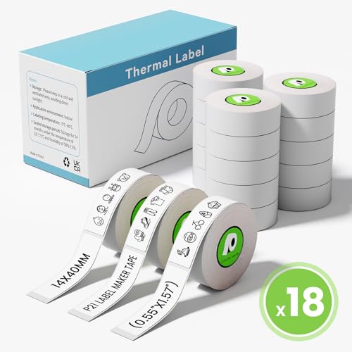 18 Rolls Compatible with Nelko P21,ORGSTA S001,NDYIN N12,ORGBRO X1