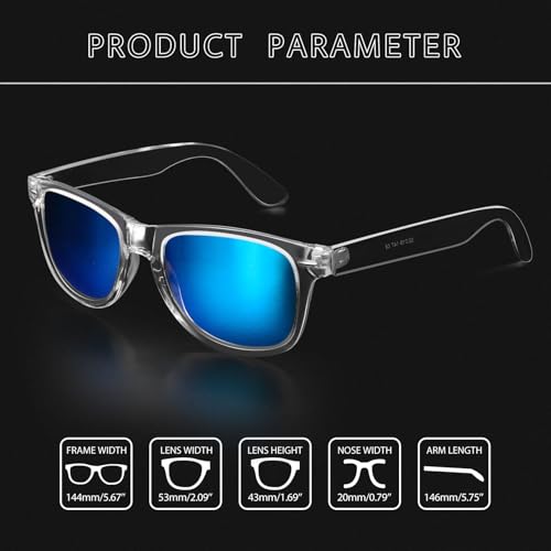 Image of Joopin Square Sunglasses Polarized UV400 Designer Sun Glasses Men Women