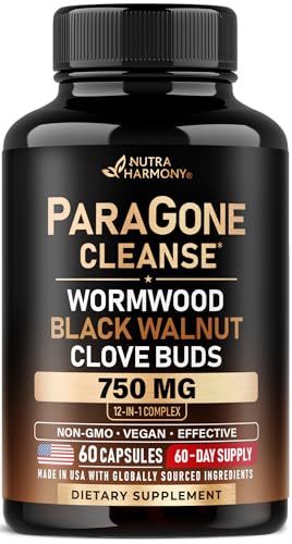 Wormwood, Black Walnut, Clove & Astragalus - ParaGone for Cleanse, Detox, Intestinal & Gut Flora