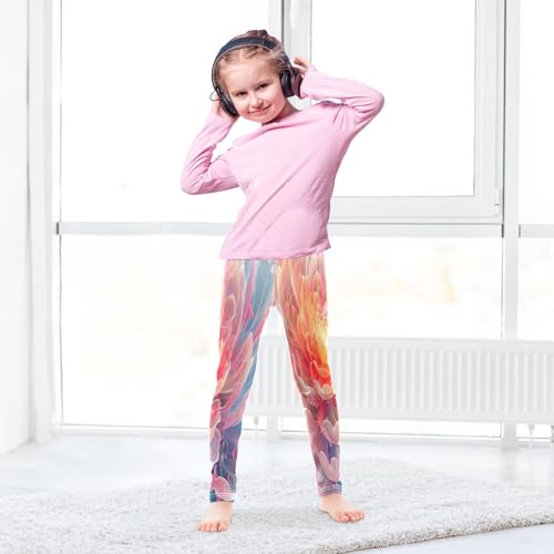 Bolaz Toddler Girls Leggings Printed Yoga Pants Leggings Fire Flower for Kids4