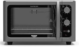 Forno de bancada elétrico dako supreme titanium 44 litros com grill