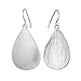 HUIMEI Fishhook Teardrop Earrings with Brushed Finished Dangle Earrings
