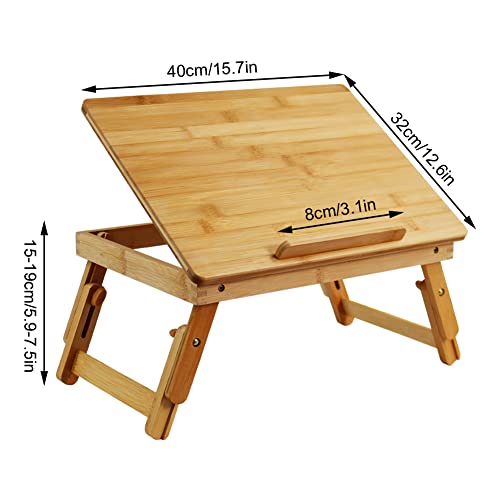 WKWKER-Bambou-Bureau-Pour-Ordinateur-Portable-Avec-Pieds-Pliants-Surface-Inclinable-Table-De-Travail-Reglable-Ordinateur-Portable-Stand-Bed-Plateau-Pour-TV-Canape-Etude-Ordinateur-Ipad-LivreNaturel