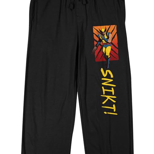X-Men '97 (Disney+) Wolverine Snikt! Men's Black Sleep Pajama Pants2