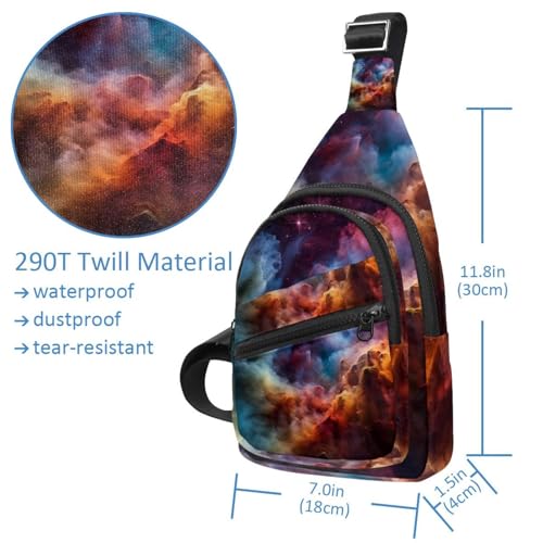 Mochila cruzada multicolor con diseño ergonómico de 30x18cm 4