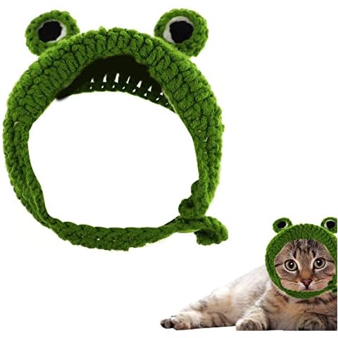 Toysructin Haustier-Katzen-Hunde-Kostüm, lustige Frosch-Form Cover
